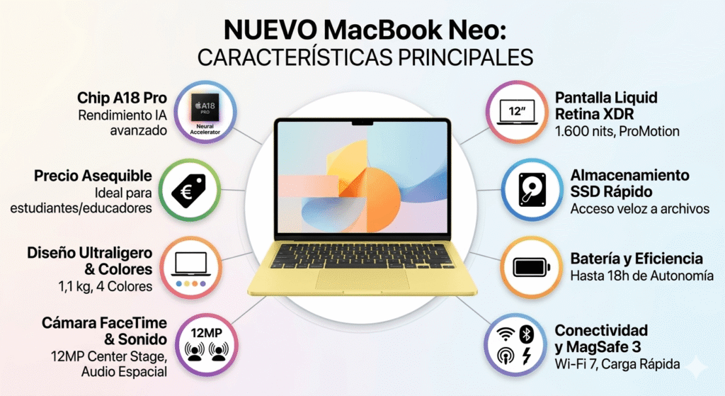 MacBook Neo - MacBook Neo Caractristicas